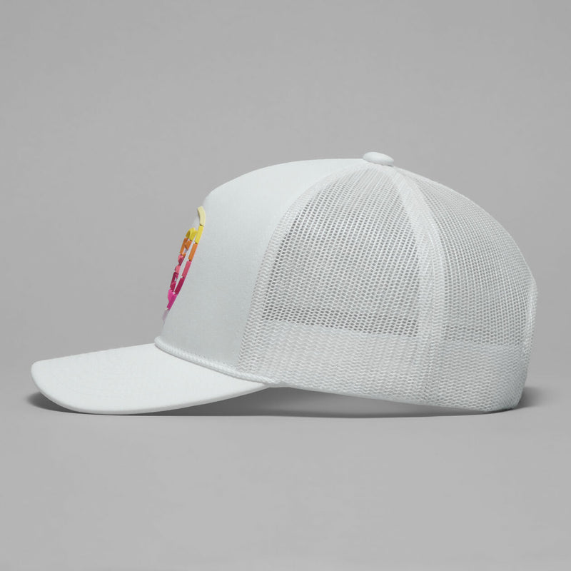 Brand New! G/Fore Gradient Circle G's Cotton Twill Trucker Golf Hat: Snow