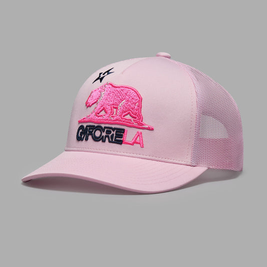 Brand New! G/Fore "G/FORE LA" Trucker Hat: Blush