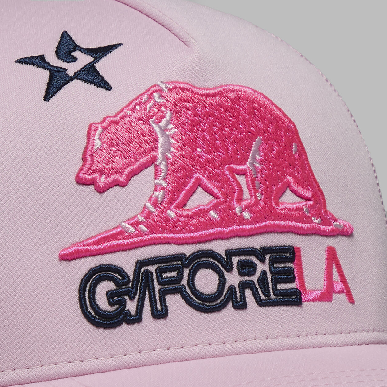 Brand New! G/Fore "G/FORE LA" Trucker Hat: Blush