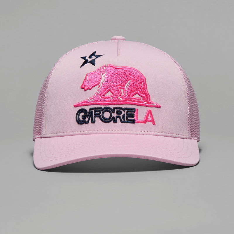 Brand New! G/Fore "G/FORE LA" Trucker Hat: Blush