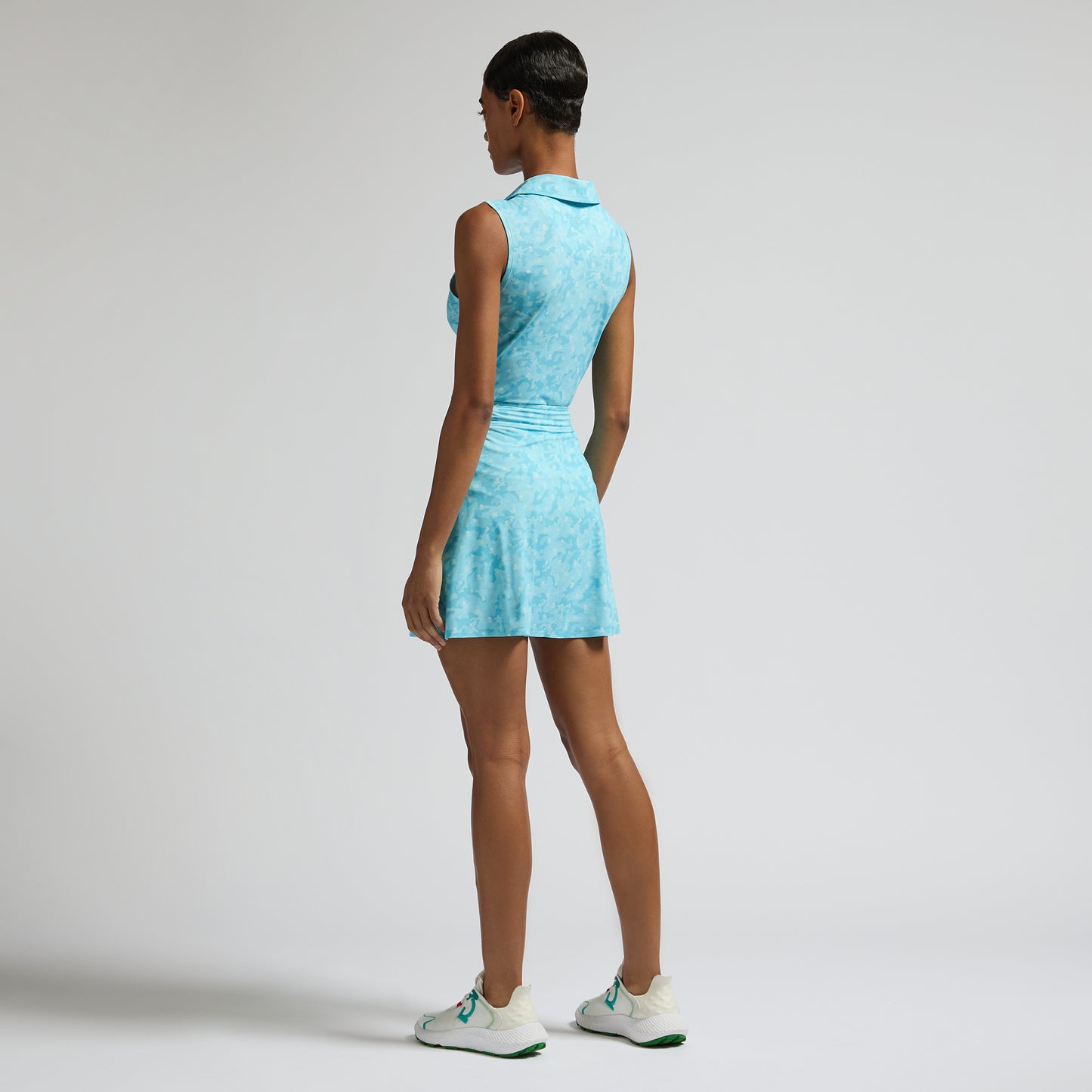 G/Fore Women's Icon Camo Silky Tech Nylon A-Line Skort: Powder