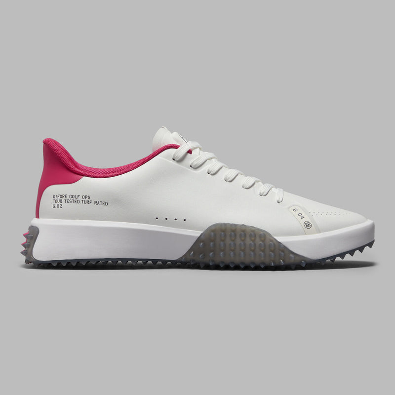 Brand New! G/Fore Men's G.112 Golf Shoes: Snow/ Framboise
