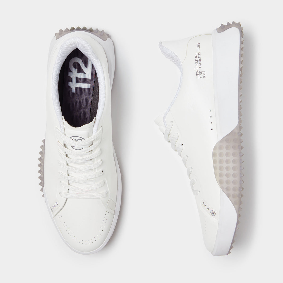 G/Fore Men's G.112 P.U. Leather Golf Shoes: Snow/Nimbus