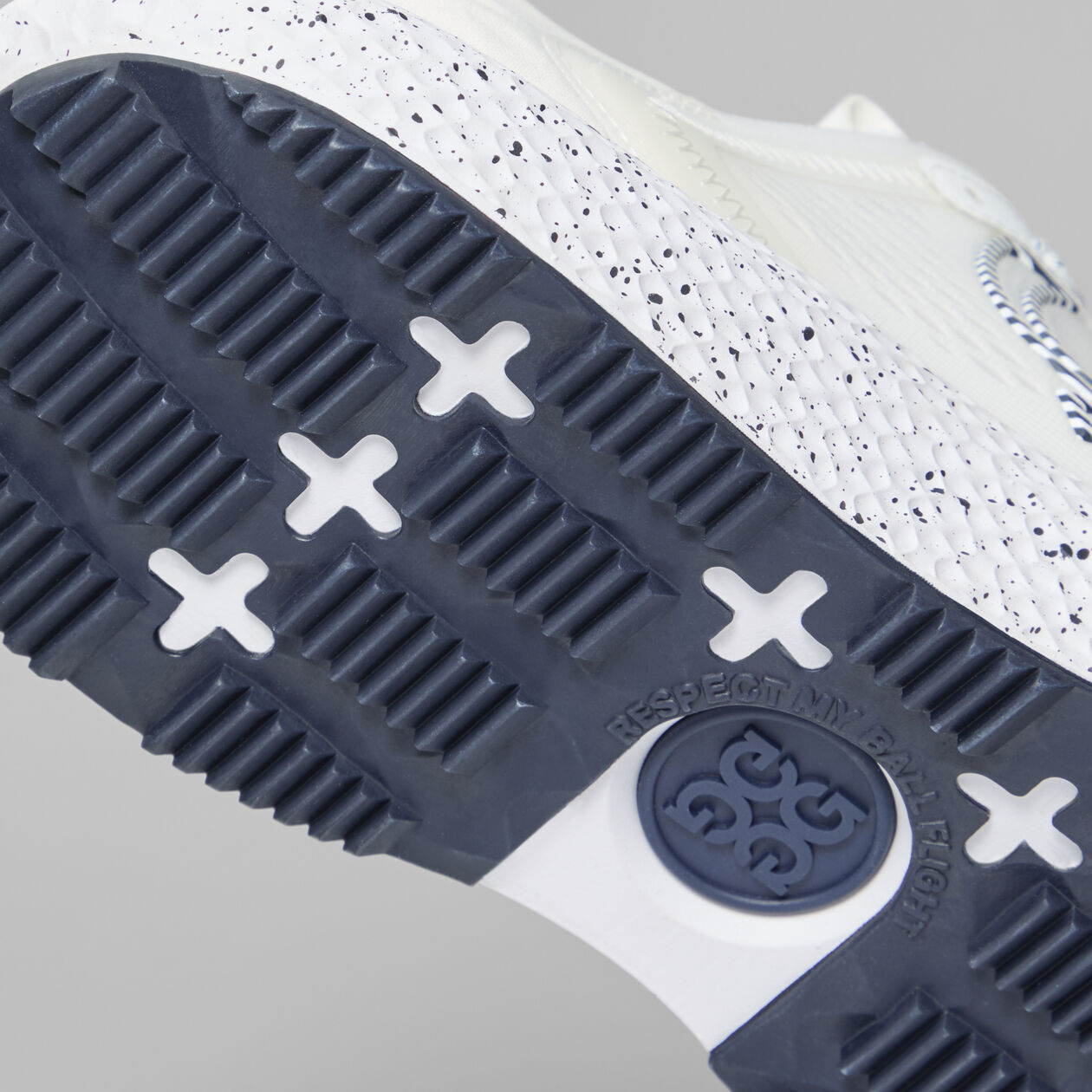 Brand New! G/Fore Men's MG4X2 Knit Specks & Stripes Hybrid Golf Cross Trainer: Snow/Twilight