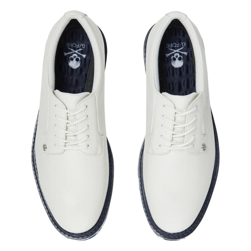 Brand New! G/Fore Men's Gallivanter Camo Sole Pebble Leather Golf Shoes: Snow/Twilight