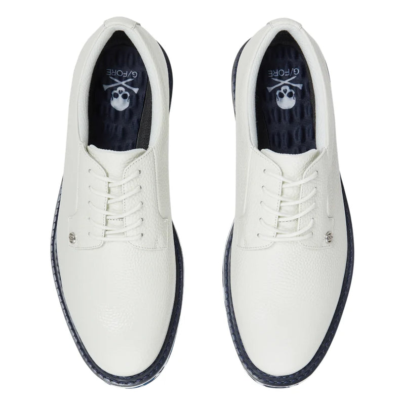 Brand New! G/Fore Men's Gallivanter Camo Sole Pebble Leather Golf Shoes: Snow/Twilight