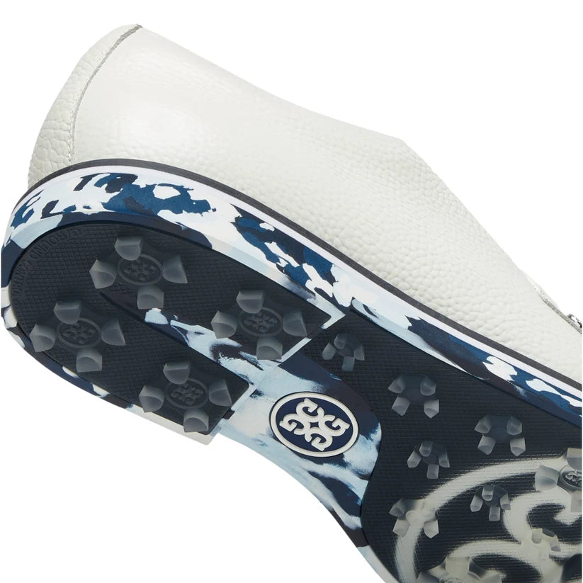 Brand New! G/Fore Men's Gallivanter Camo Sole Pebble Leather Golf Shoes: Snow/Twilight