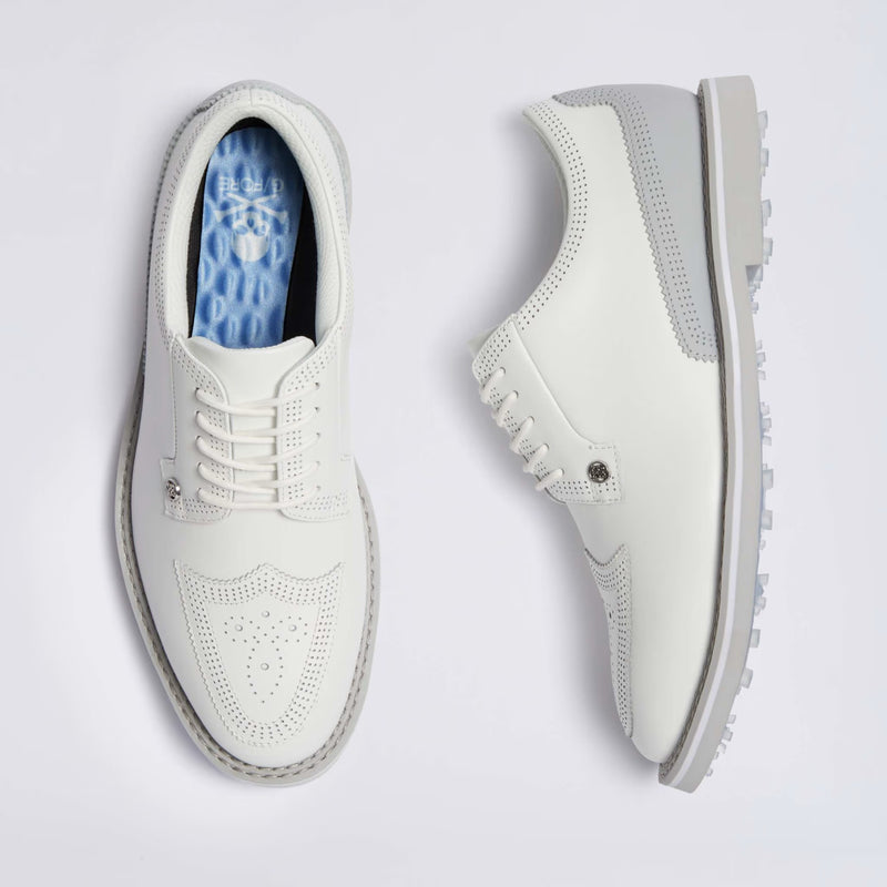 Brand New! G/Fore Men's Brogue Gallivanter Golf Shoes - Snow/Nimbus and Snow/Twilight
