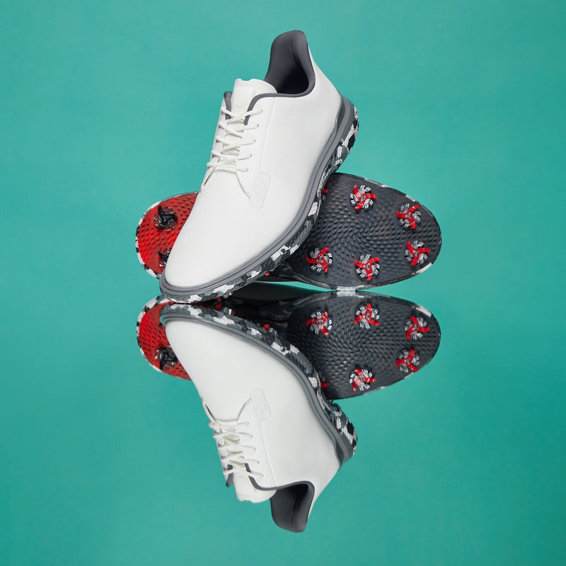 Brand New! G/Fore Men's Gallivan2r G/Lock TPU Camo Sole Golf Shoes: Snow/Charcoal Camo