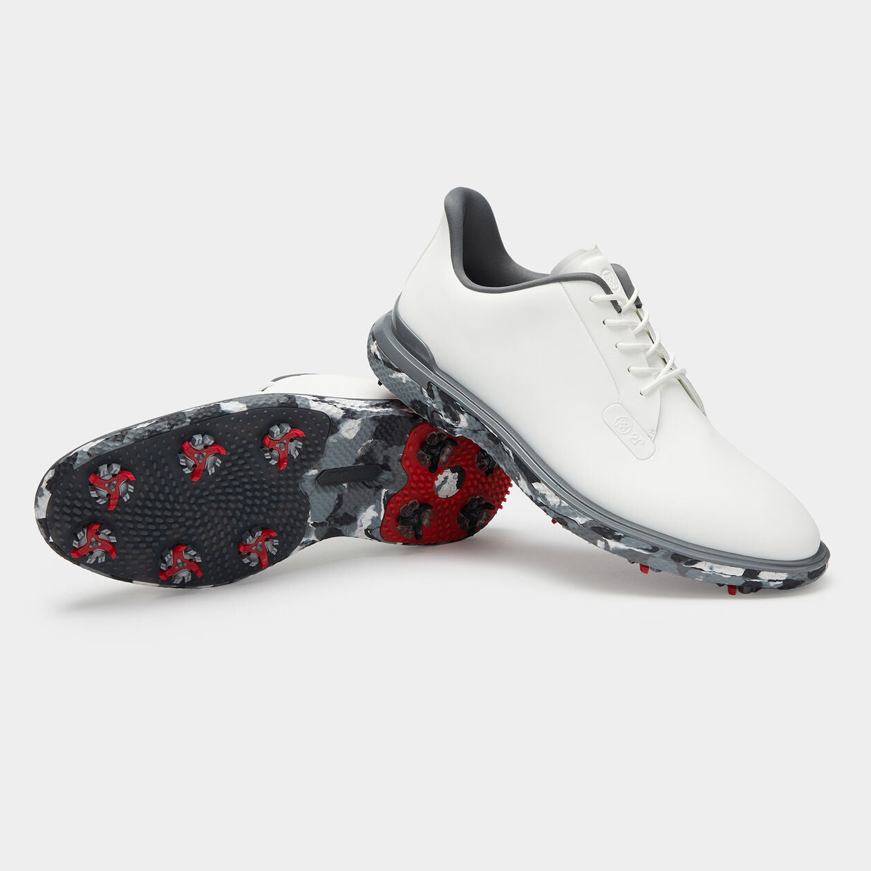 2024 G/Fore Men's Gallivan2r G/Lock Camo Sole Golf Shoes: Snow/Charcoal Camo