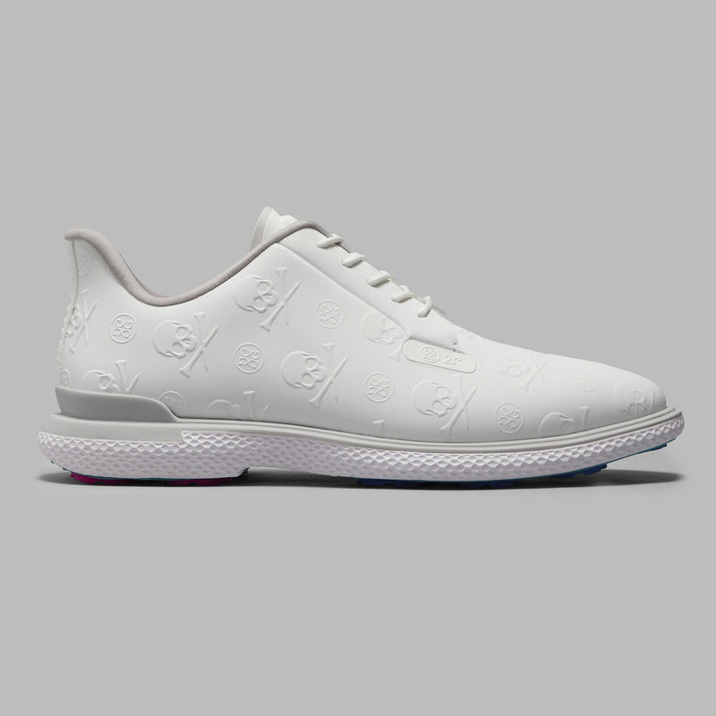Brand New! G/Fore Men's Gallivan2r Embossed Skull & Tees Golf Shoes: Snow/Nimbus