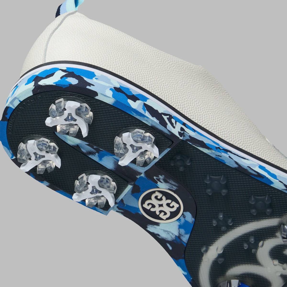 Brand New! G/FORE Gallivanter G/Lock Leather Camo Sole Golf Shoes : Snow