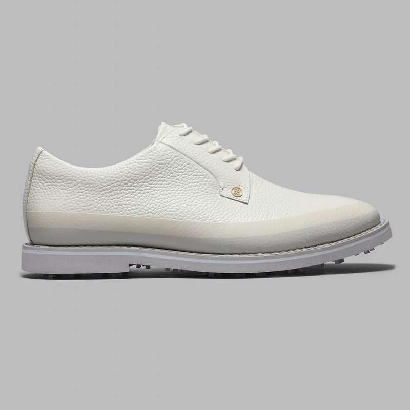 Brand New! G/Fore Men's Gallivanter Tuxedo Stripe Leather Golf Shoes: Snow/Nimbus