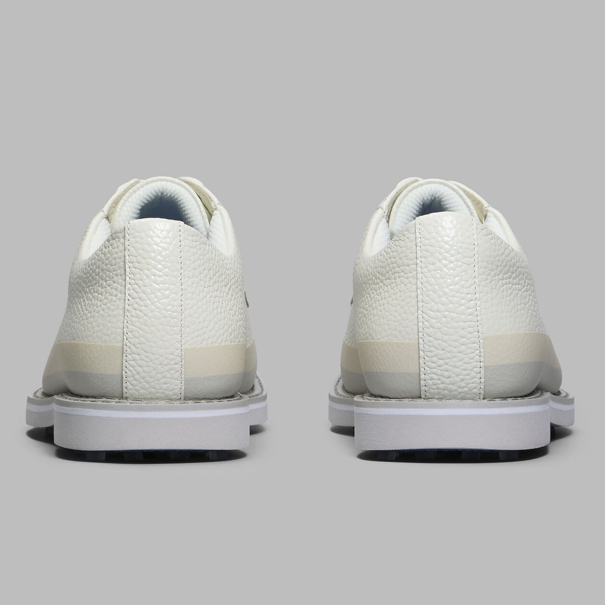 Brand New! G/Fore Men's Gallivanter Tuxedo Stripe Leather Golf Shoes: Snow/Nimbus