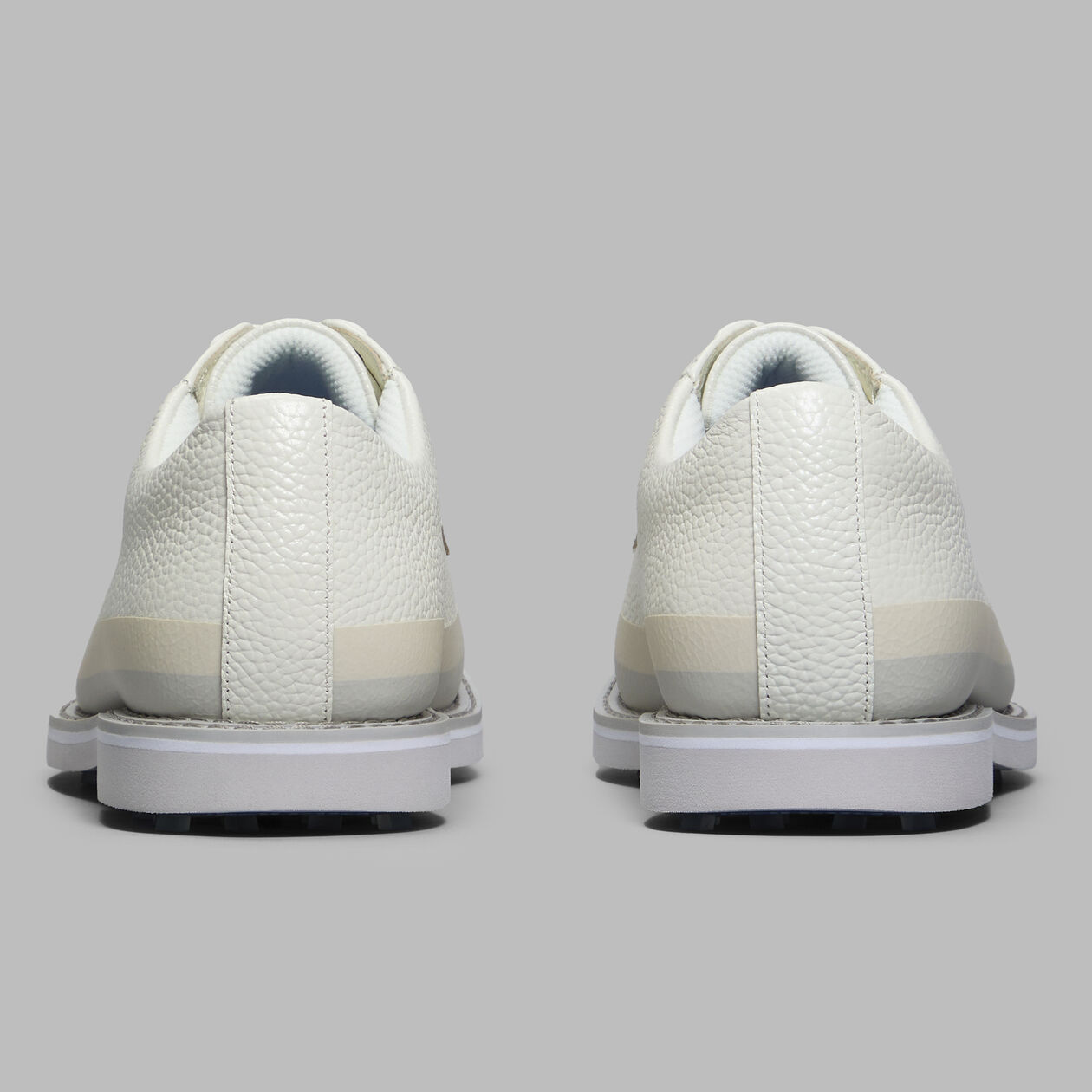 Brand New! G/Fore Men's Gallivanter Tuxedo Stripe Leather Golf Shoes: Snow/Nimbus