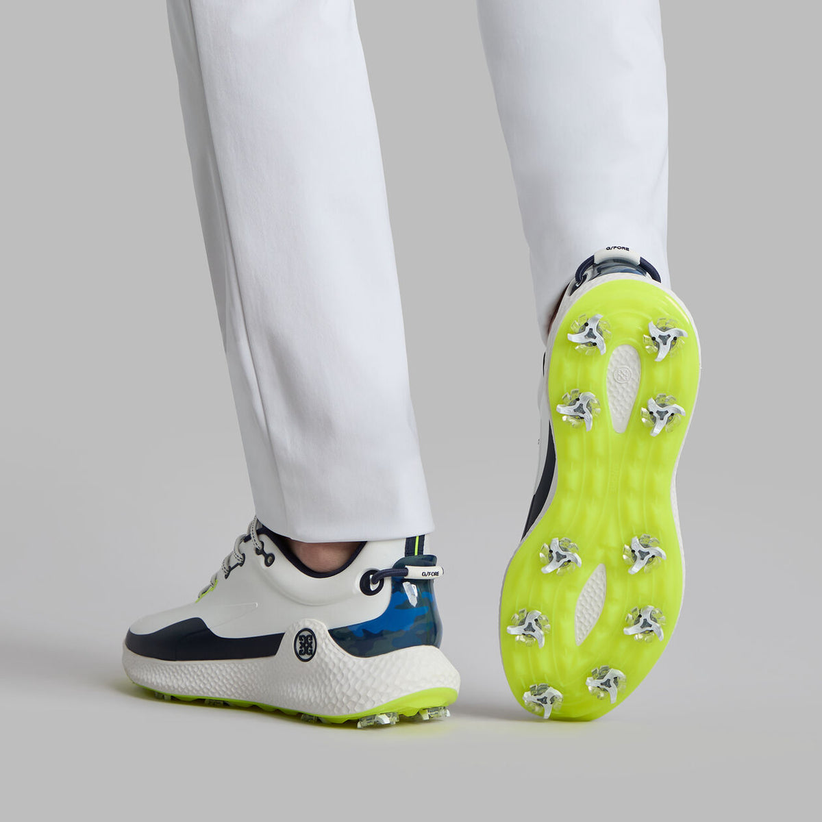 Brand New! G/Fore Men's MG4+ O2 G/Lock Golf Shoes: Snow/Twilight
