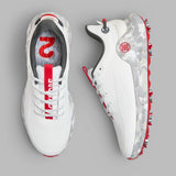 2026 G/Fore Men's MG4+ O2 G/Lock Camo Mid Sole Golf Shoes: Snow/Charcoal