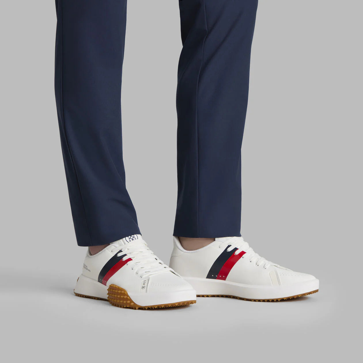 Brand New! G/Fore Men's G.112 Stripe Golf Shoes: Snow/Multi