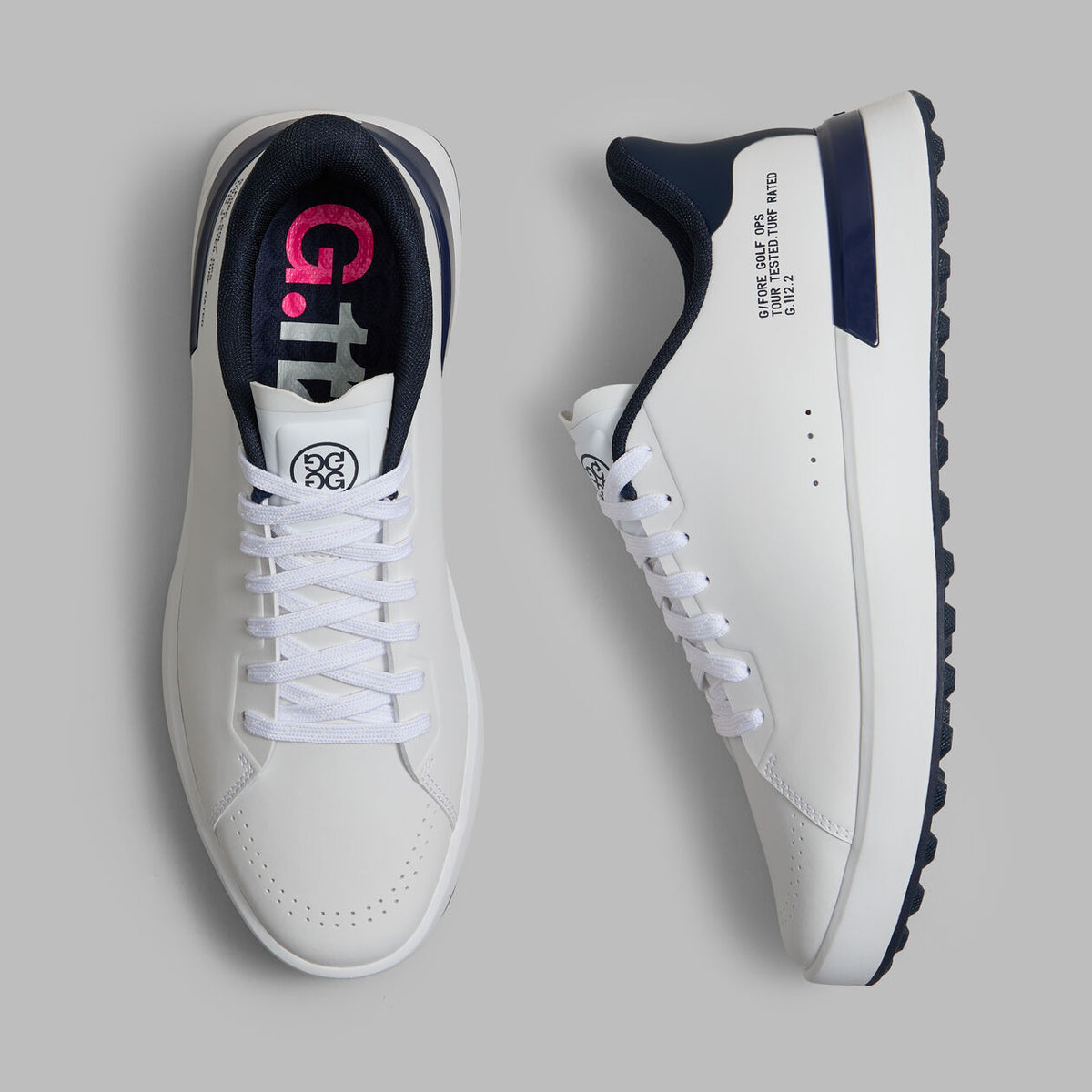 2026 G/Fore Men's G.112 Golf Shoes: Snow/Twilight