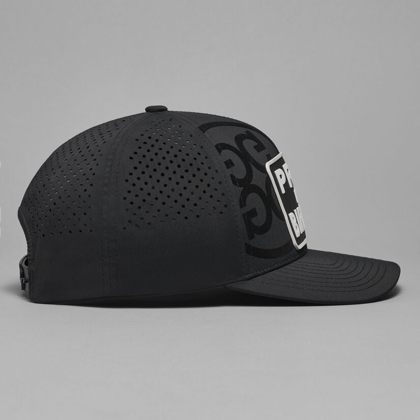 Brand New! G/Fore "PRAY FOR BIRDIES" Patch Perforated Delta Golf Hat: Onyx