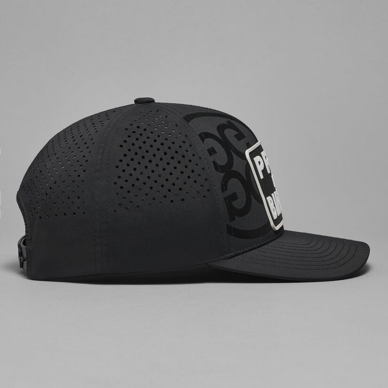 Brand New! G/Fore "PRAY FOR BIRDIES" Patch Perforated Delta Golf Hat: Onyx