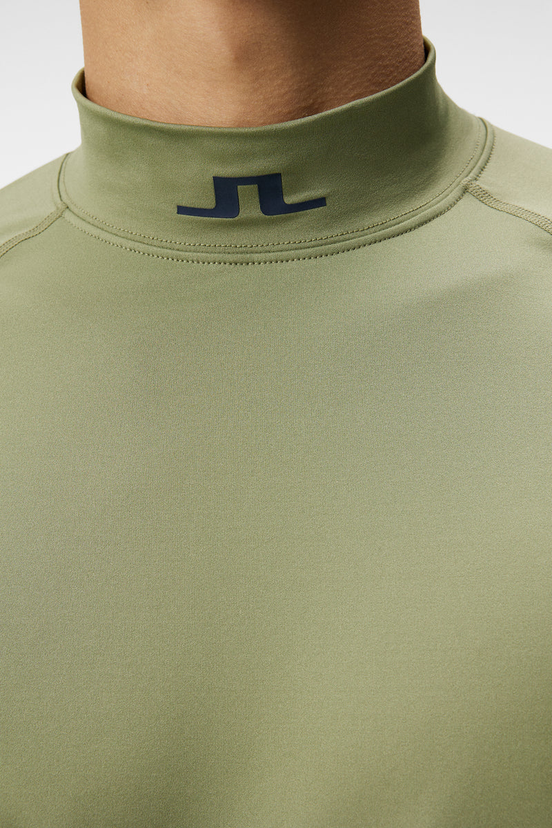 2024 J. Lindeberg Men's Aello Compression Layer: Oil Green