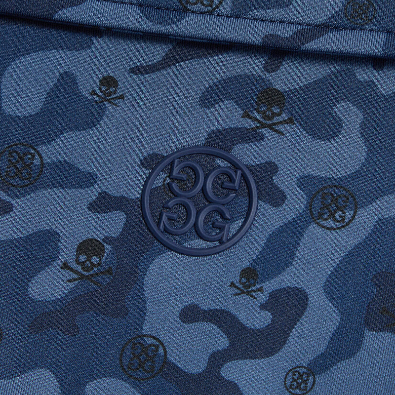 Brand New! G/Fore Men's Mapped Icon Camo Tech Jersey Modern Spread Collar Polo: Twilight