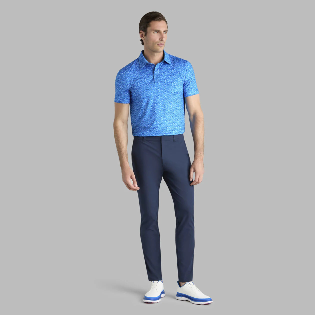 G/Fore Men's Aye Poppy Tech Jersey Polo: Lisbon