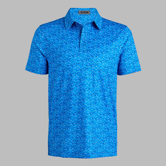 G/Fore Men's Aye Poppy Tech Jersey Polo: Lisbon