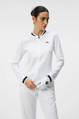 Brand New! J. Lindeberg Women's Leonor Mid Layer: White