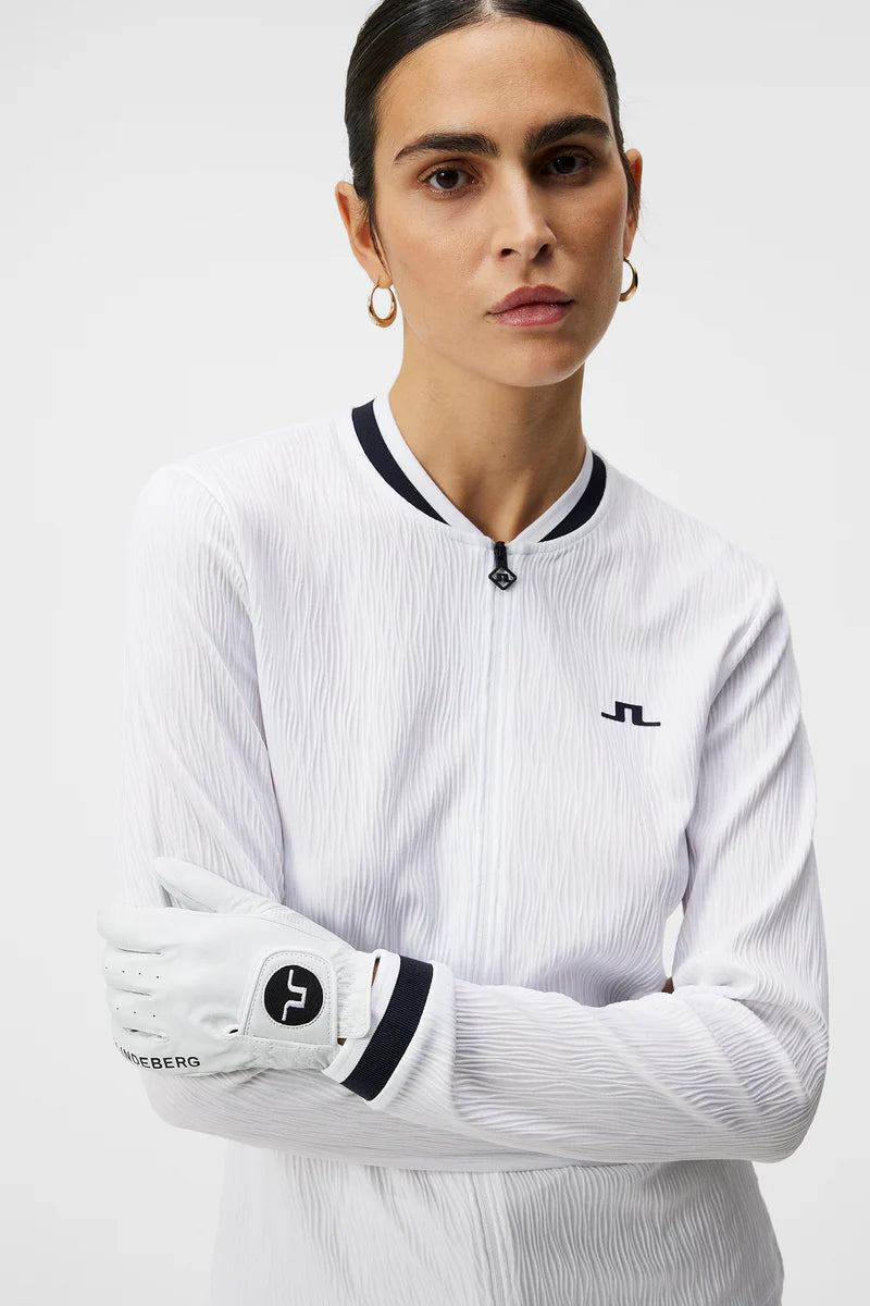 Brand New! J. Lindeberg Women's Leonor Mid Layer: White