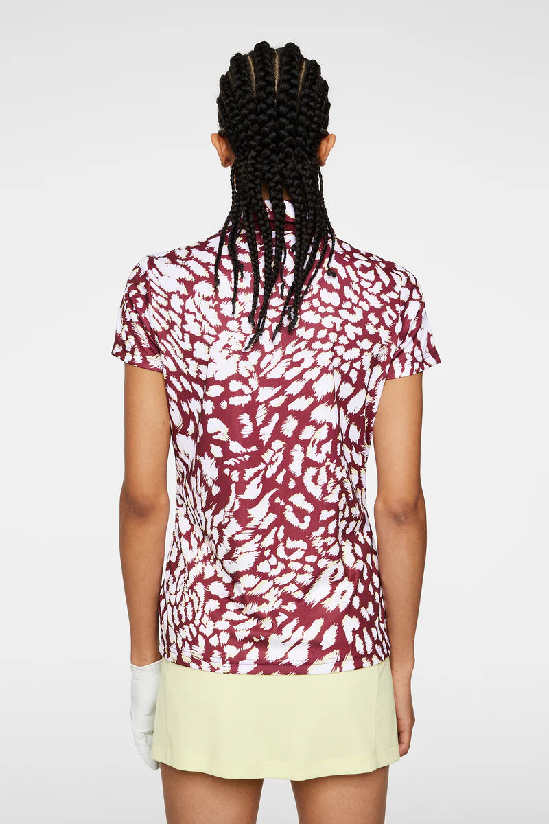 Brand New! J.Lindeberg Women's Cara Polo:  Cabernet