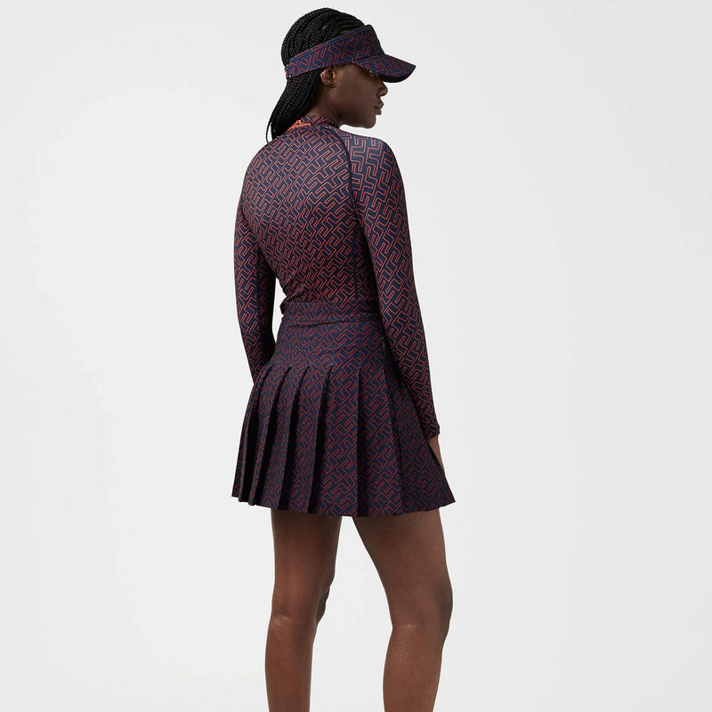 Brand New! J.Lidegerg Women's Adina Print Golf Ketchup Bridge Monogram