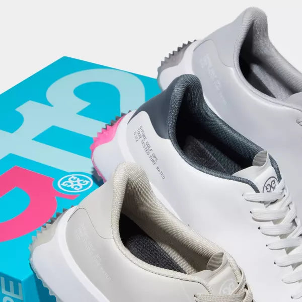 G/Fore Men's G.112 P.U. Leather Golf Shoes: Snow/Nimbus