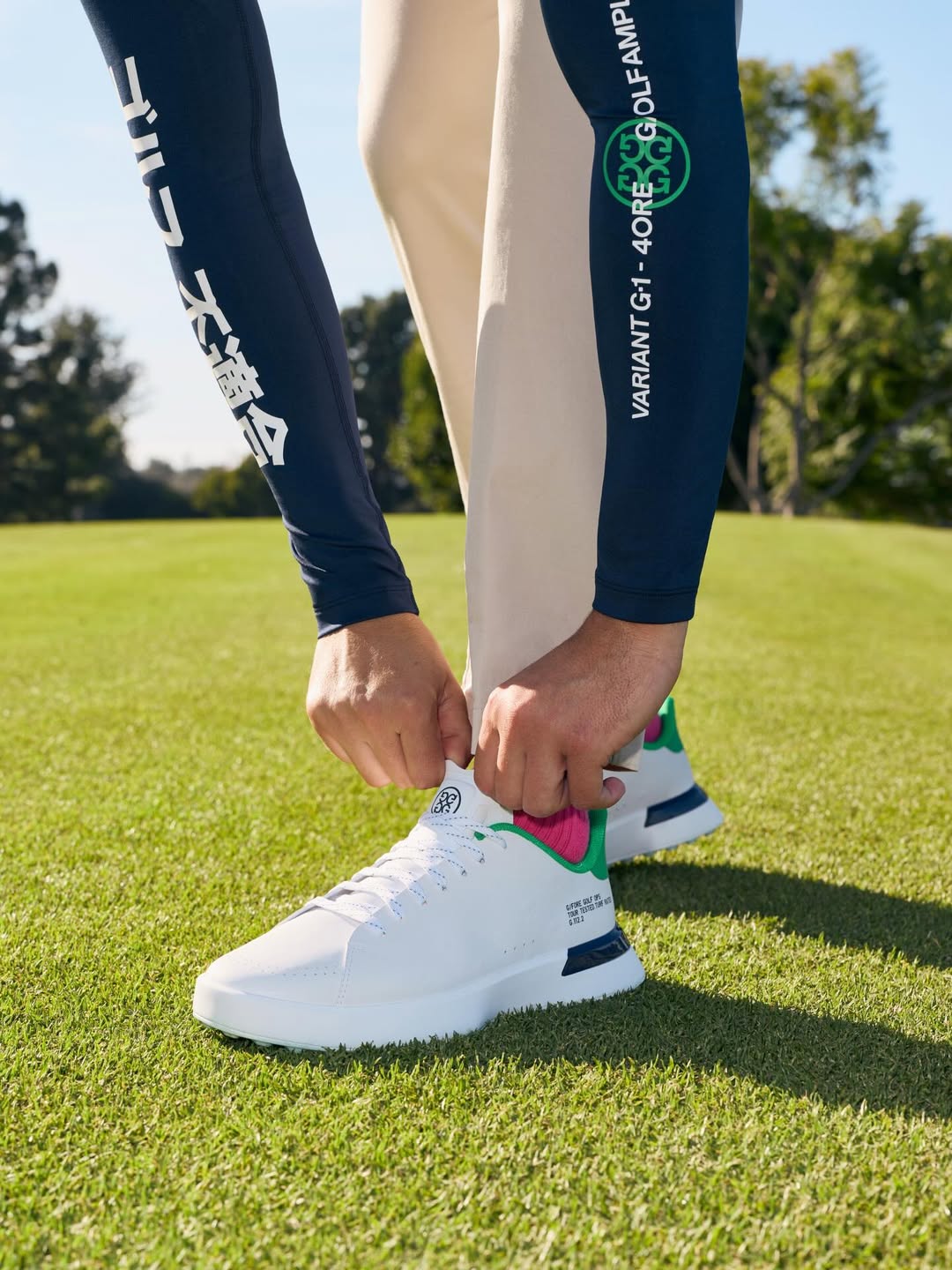2026 G/Fore Men's G.112 Golf Shoes: Snow/Twilight