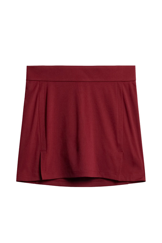 2024 J Lidegerg Women's Amelie Mid Skirt: Cabernet