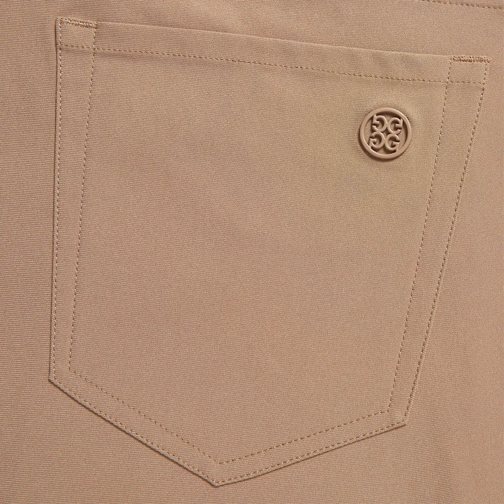 G/Fore Men's Tour 5 Pocket 4-Way Stretch Straight Leg Golf Pants: Fawn