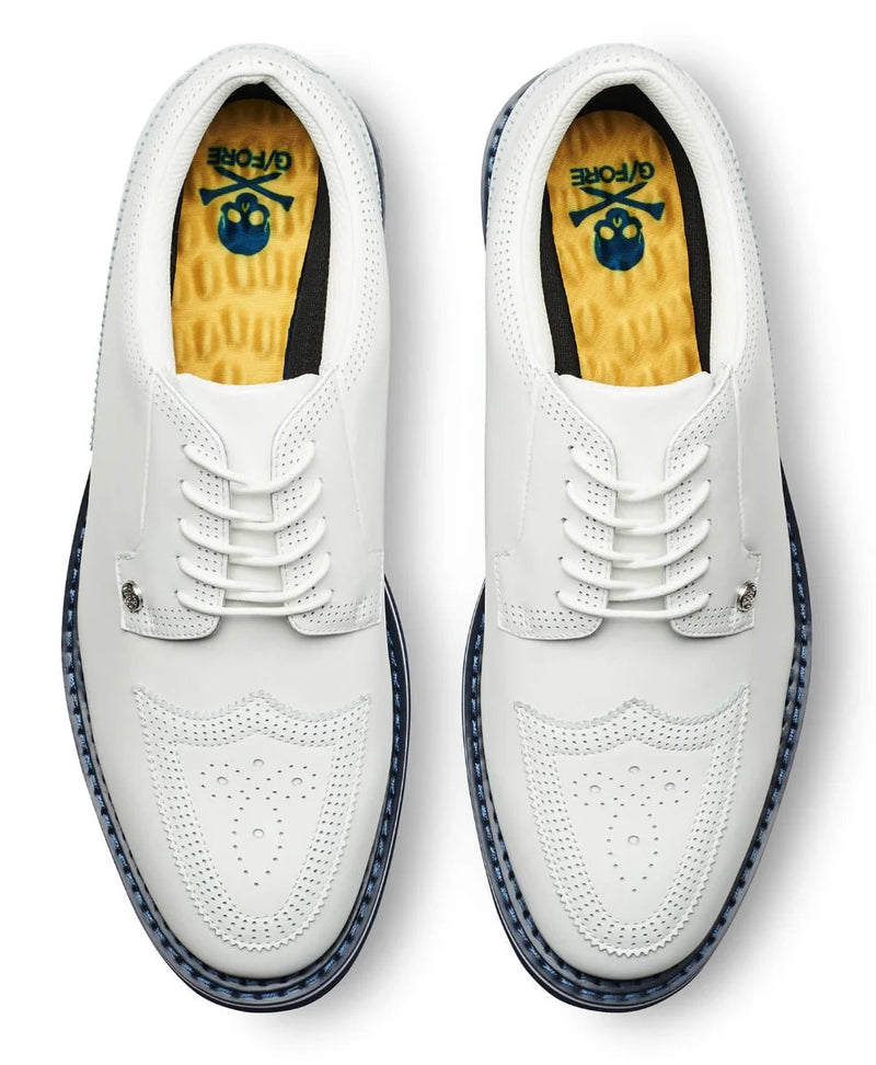 Brand New! G/Fore Men's Brogue Gallivanter Golf Shoes - Snow/Twilight