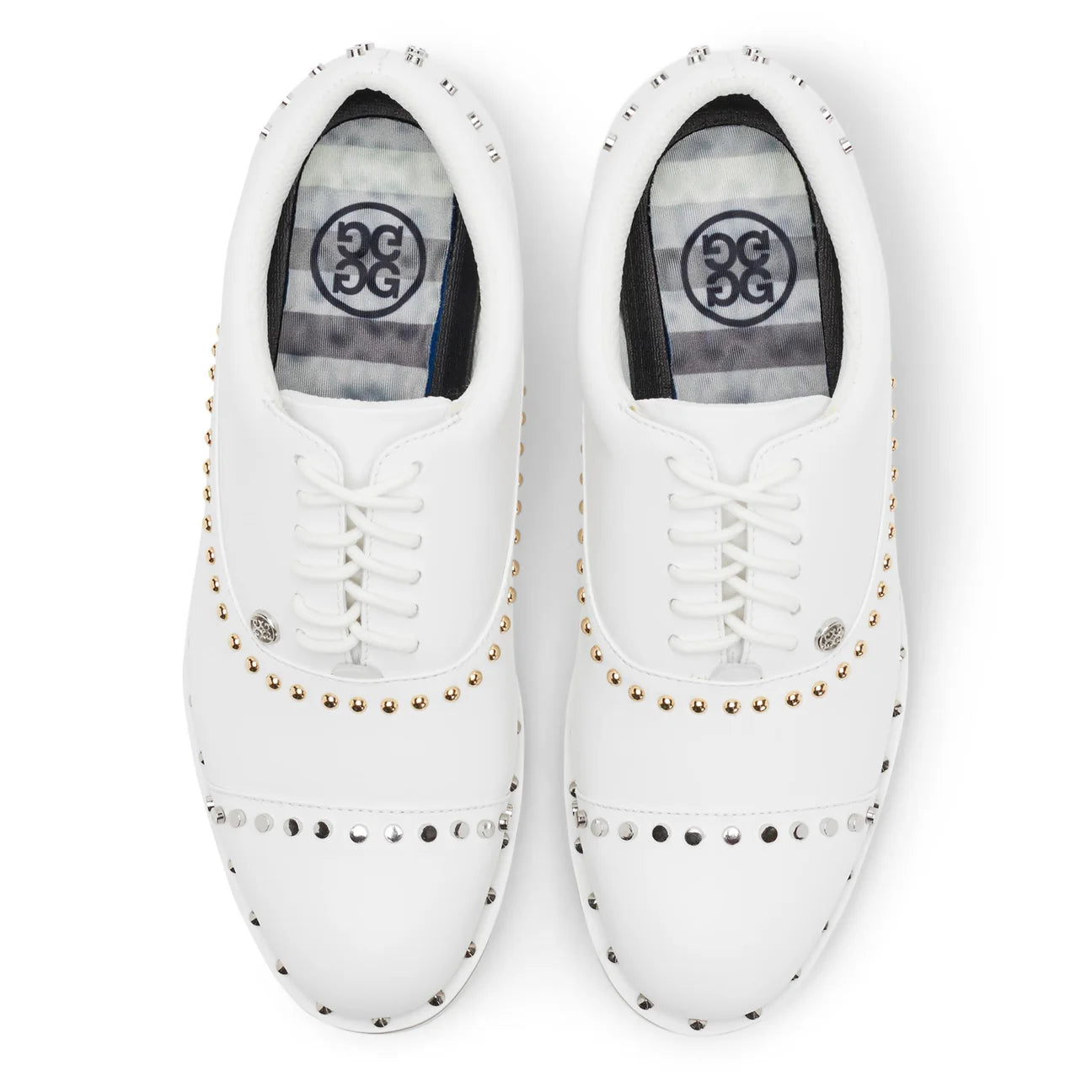 Brand New! G/Fore Women's Welt Stud Gallivanter Golf Shoes - Snow