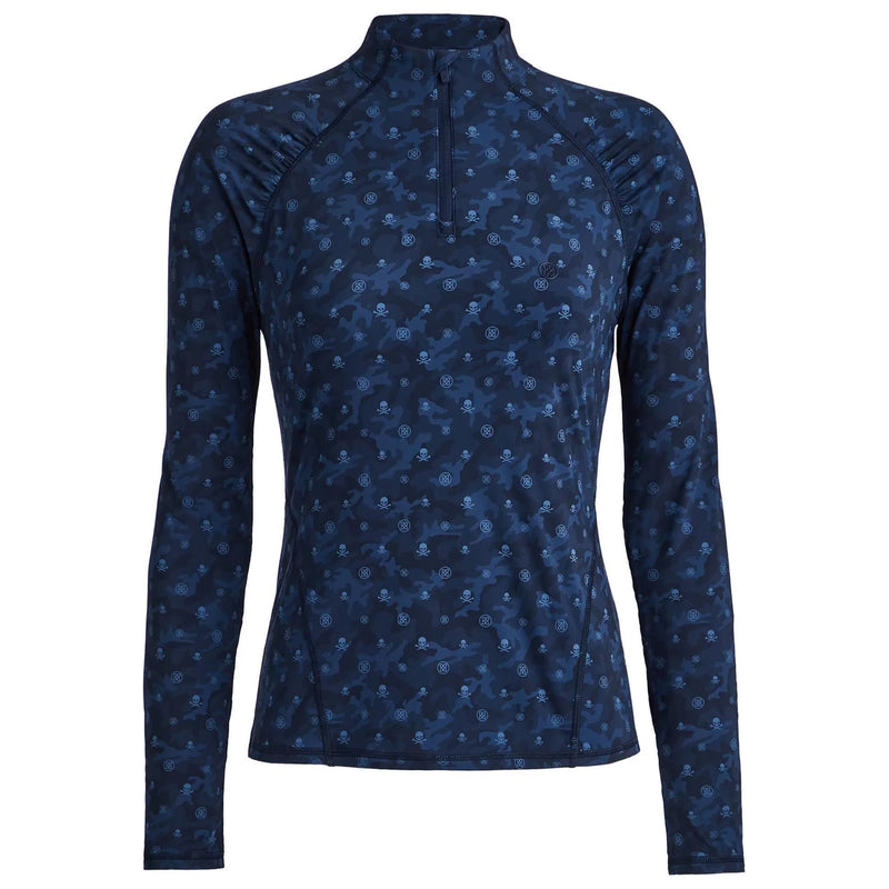 Nouveau ! Pull 1/4 zip G/FORE Icon Came en jersey technique pour femme – Colony Blue