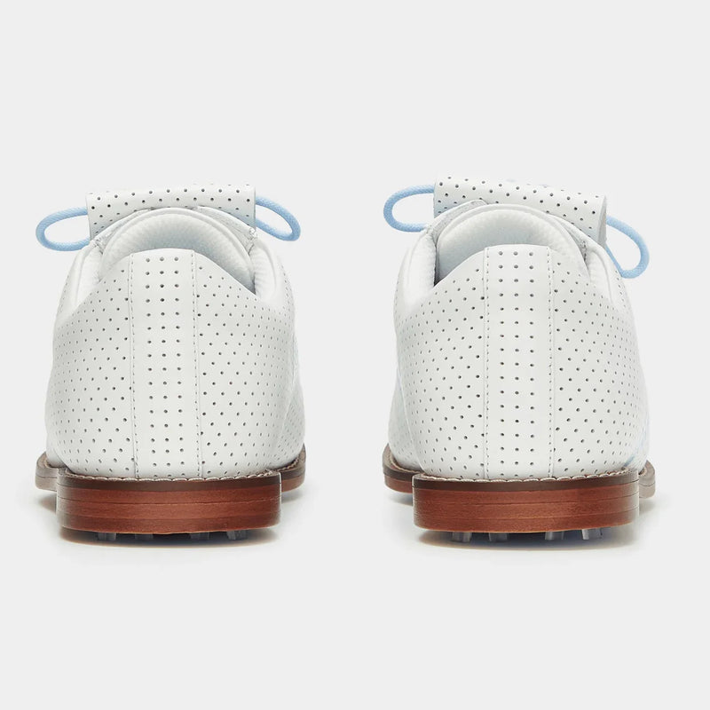 Brand New! G/Fore Women's Gallivanter Leather Luxe Sole Kiltie Golf Shoes - Snow