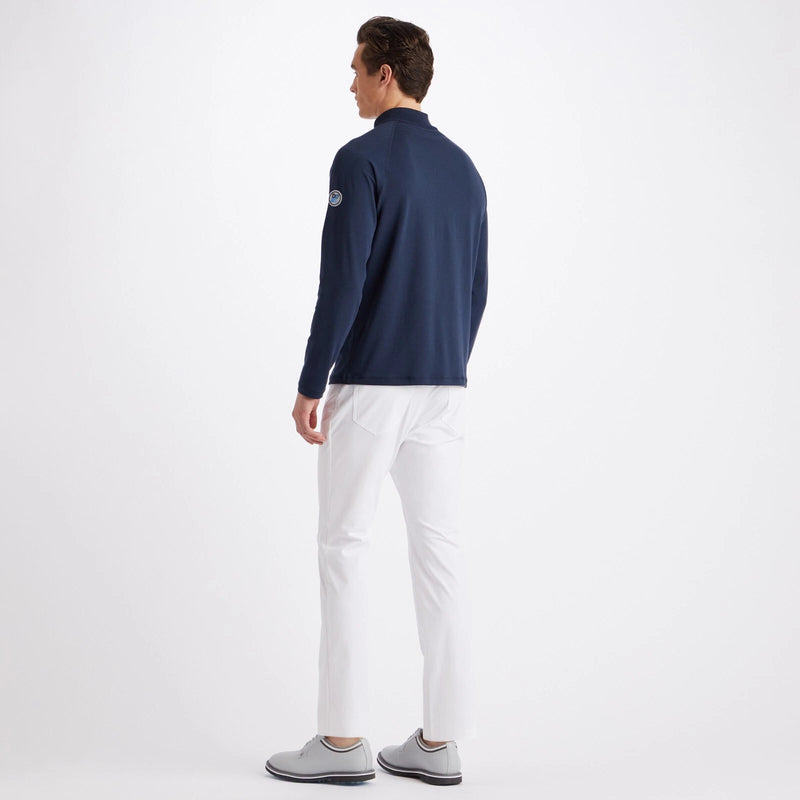 Brand New! G/Fore Men's Mélange Luxe Quarter Zip Mid Layer: Twilight