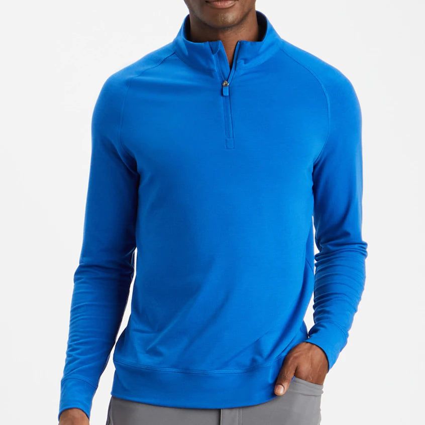 G/Fore Men's Lux Staple Mid Quarter Zip: Ultramarine