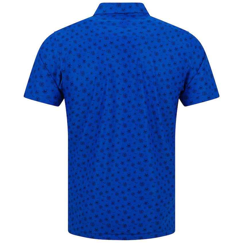 Brand new! G/Fore Men's Mini Circle G & Skull Button Down Polo: Ultramarine