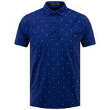 Brand New! G/Fore Men's Mini Skull & T's Button Down Polo: Blue Print