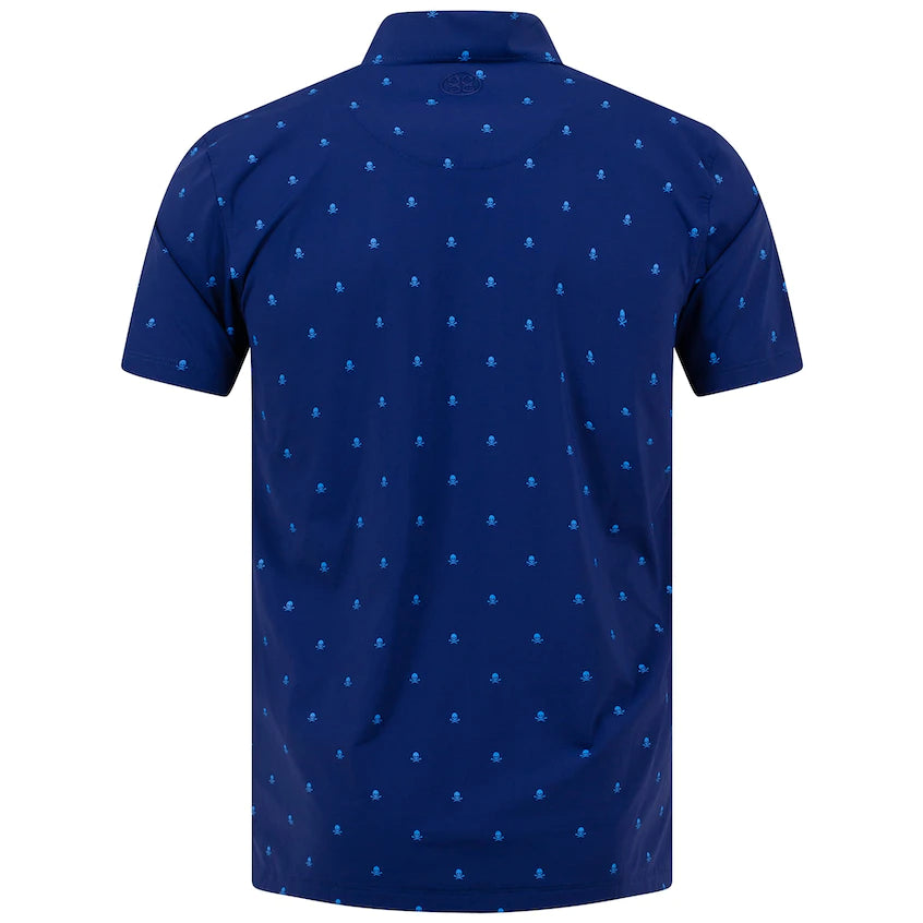 Brand New! G/Fore Men's Mini Skull & T's Button Down Polo: Blue Print