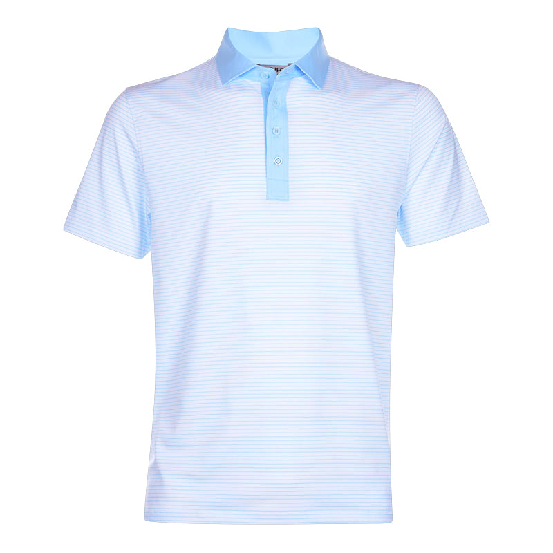 G/Fore Narrow Stripe Polo Shirt: Capri