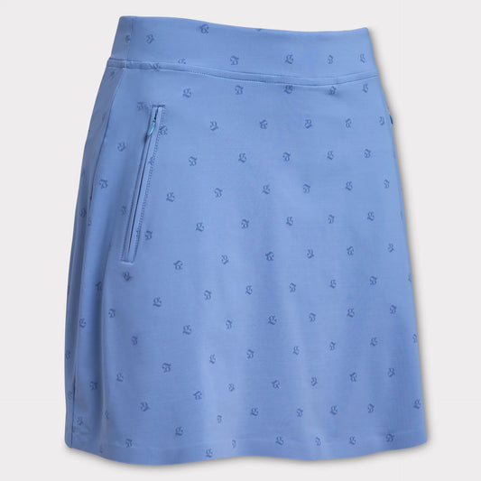 G/Fore Women's Mini G'S Silky Tech Nylon A-LINE Skort: Colony Blue