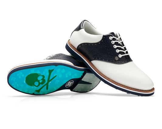 G/Fore Men's Saddle Gallivanter Golf Shoes: Snow/Twilight