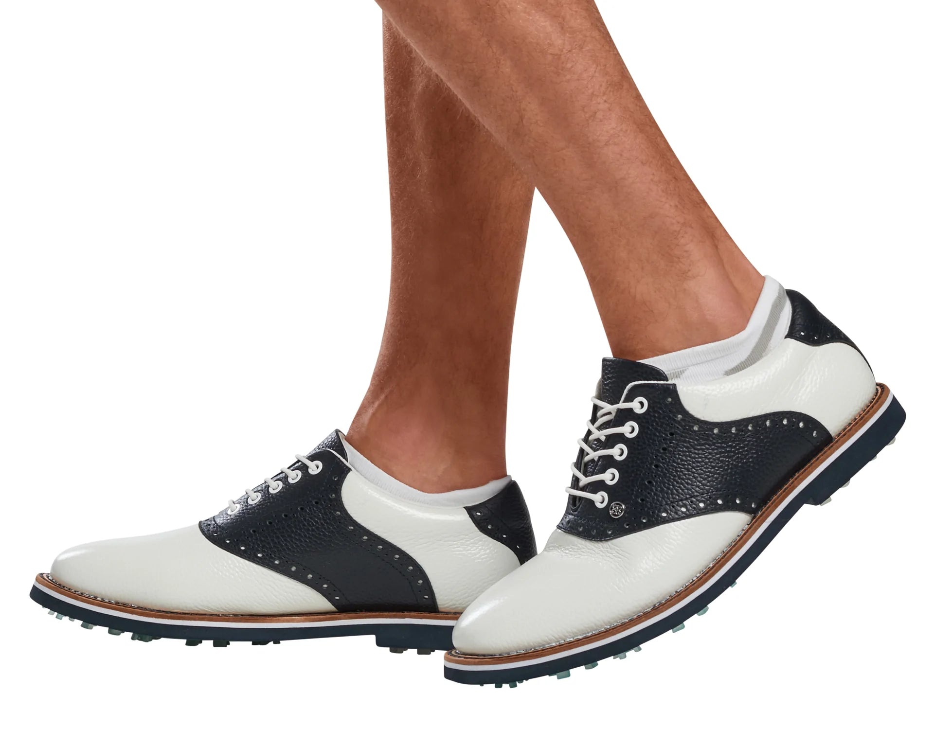 G/Fore Men's Saddle Gallivanter Golf Shoes: Snow/Twilight